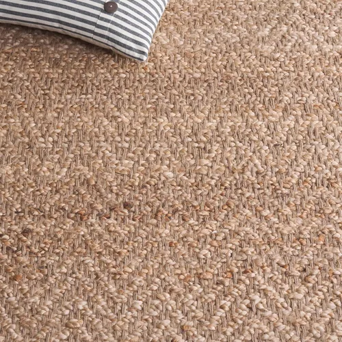 Miniatura 5 de SAFAVIEH Natural Fiber Collection - Alfombra decorativa de 2 x 3 pies, natural, hecho a mano, yute con flecos, ideal para zonas de alto tráfico