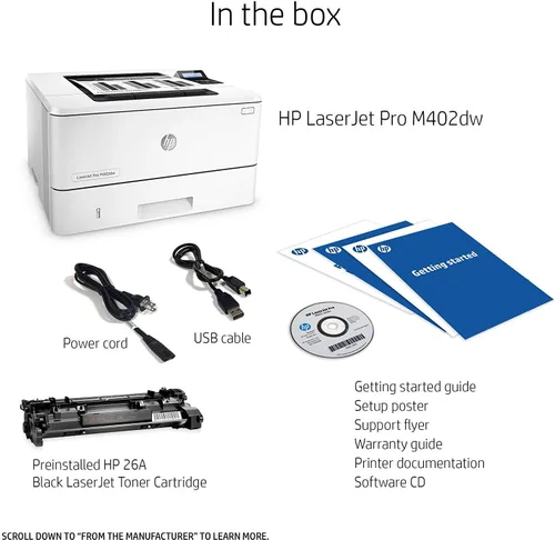 Miniatura 5 de HP Laserjet Pro M402n - Impresora láser con Ethernet integrado, lista para reabastecimiento de Amazon Dash (C5F93A)