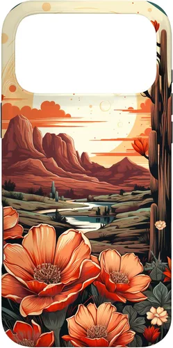 Miniatura 22 de Retro Flower Cactus, Aesthetic, Western Boho Wildflower Case for iPhone 17