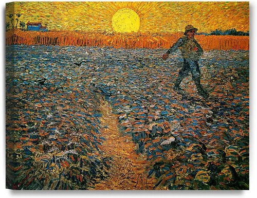 Miniatura 16 de Serie de pinturas de Vincent Van Gogh (favoritos). Reproducción de arte clásico de Van Gogh, impreso en lienzo Noche estrellada
