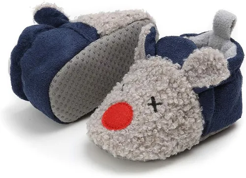 Miniatura 2 de Botas cálidas de invierno para bebés recién nacidos, botas de forro polar suave, suela antideslizante, zapatos para primeros caminantes, unisex