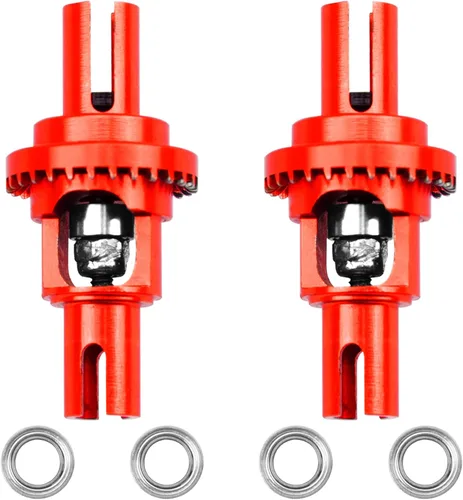 Miniatura 7 de 2 piezas de diferencial de bola de metal Vgoohobby con cojinete compatible con WLtoys 1/28 K969 K979 K989 K999 P929 P939 Mini-Q Mini-Z AWD IW04 RC