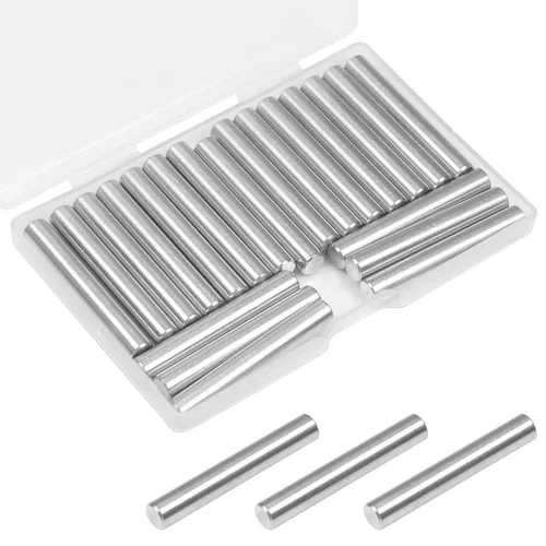 Miniatura 9 de MroMax 100 pasadores cilíndricos de acero inoxidable 304 M1.0.197 x 0.236 in, clavijas de soporte de estante para dispositivos metálicos