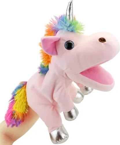 Miniatura 3 de Unicorn Toys Marioneta de Mano de Unicornio, Animales de Peluche de Unicornio Marionetas de Mano Juguetes de Unicornio para Niñas, Marionetas