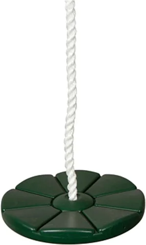 Juego de columpios Disco de margarita con logotipo SSS, color verde
