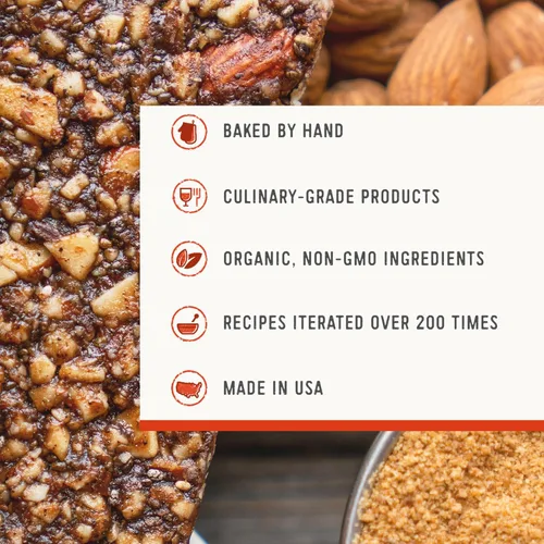 Miniatura 4 de Taos Bakes - Nuez de caramelo + arándanos - Barras de desayuno - 0.17 oz de fibra y sin gluten - Snacks saludables para adultos - Lleno de nueces