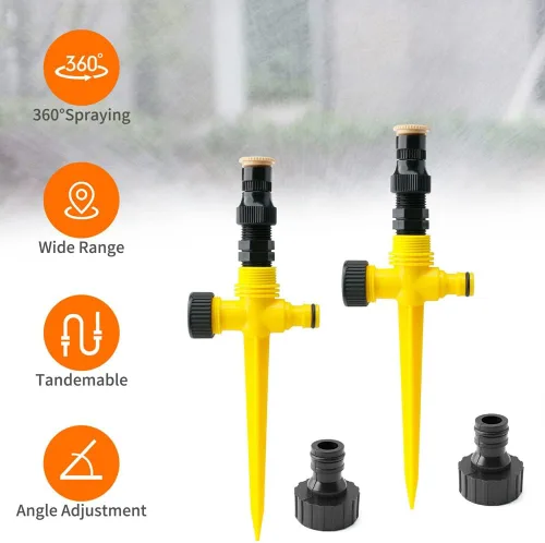Miniatura 5 de Magik Sistema de riego automático multifunción con rotación de 360° y ajustable de 4 ~ 8 piezas (paquete de 4)