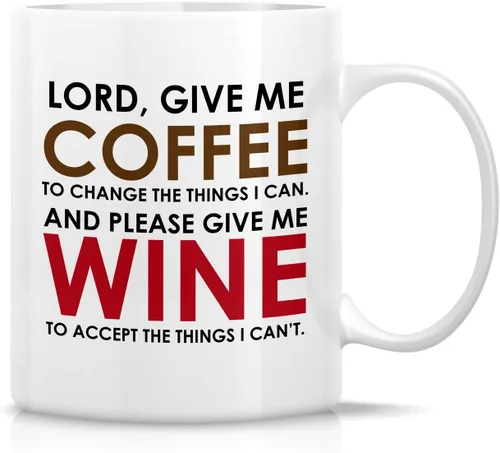Miniatura 32 de Retreez Taza divertida – This Girl Runs on Coffee + Jesus - Tazas de café de cerámica de 11 onzas – Divertido, sarcasmo, sarcástico, motivacional