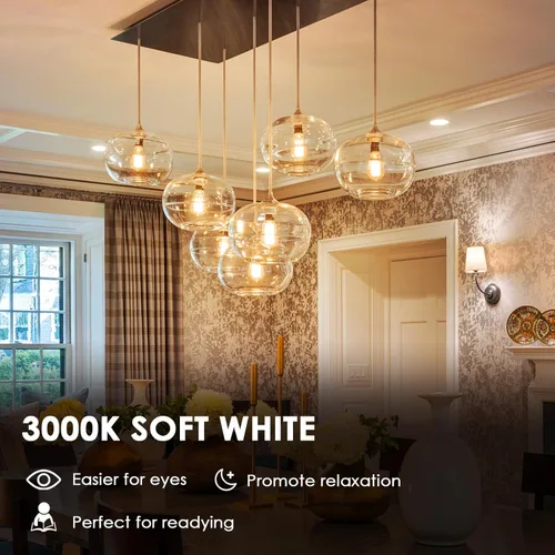Miniatura 4 de Bombillas LED Edison regulables de 4 W (equivalente a 40 vatios), 400 lúmenes, blanco suave de 3000 K, bombillas LED con base ST64 E26, bombilla
