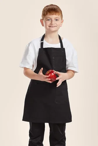 Miniatura 2 de Caldo Delantal para niños (negro)