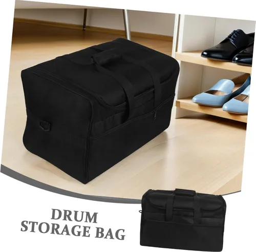 Miniatura 9 de Bolsa de tambor resistente con diseño simple de cremallera, bolsa de tambor de tela Oxford para cajón y accesorios, conveniente estuche