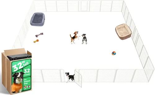 Miniatura 85 de FXW Homeplus Unleashed Corralito para Perros de Interior - Juego Sin Estrés y Seguro, Resistente de 24 Pulgadas 4 Paneles Corral para Cachorros
