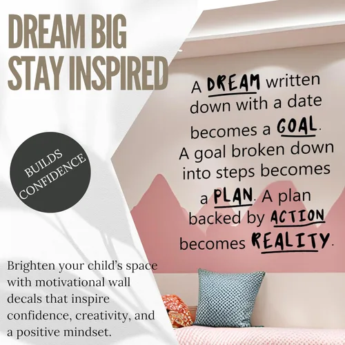 Miniatura 5 de Calcomanía motivacional e inspiradora para pared de oficina, citas de vinilo para negocios, trabajo en equipo, palabras y decir decoración positiva