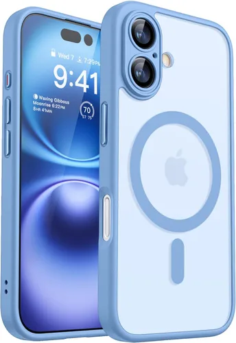 Miniatura 78 de CANSHN Funda magnética compatible con iPhone 17 Pro, mejorada [protección completa de la cámara] [compatible con Magsafe] [mate translúcido] funda