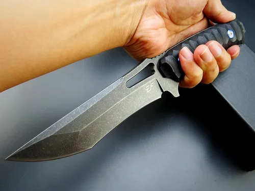 Miniatura 6 de Eafengrow EF132 Cuchillo de hoja fija, hoja de acero DC53, mango G10, cuchillos fijos EDC de espiga completa para trabajar, campamento, caza