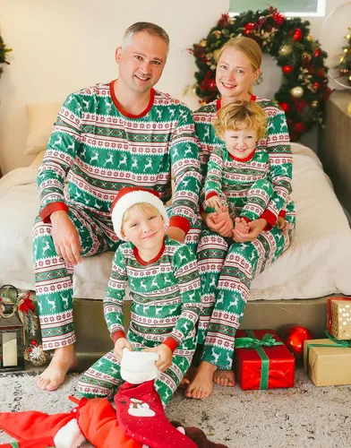 Miniatura 86 de VAENAIT BABY Infant Toddler Kids Adult Couple Family Matching Women Men Christmas Pjs Xmas Holiday Buffalo Plaid Pajama Set