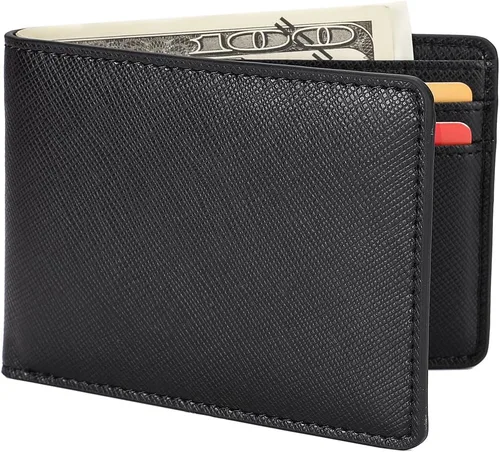 Miniatura 2 de Cartera de bolsillo frontal para hombre, con bloqueo RFID, S