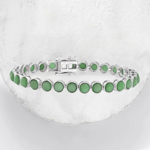 Miniatura 3 de Ross-Simons Pulsera de tenis con piedras preciosas en plata de ley de 15 quilates, Gema, Amatista