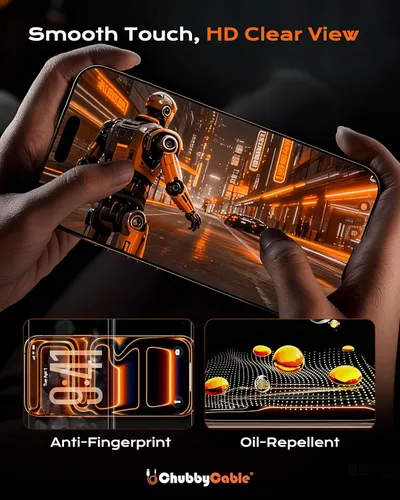 Miniatura 4 de chubbycable ChubbyShield Ultra - Protector de pantalla de vidrio templado HD para iPhone 17 Pro Max HD, caja de instalación ultra fácil, eliminación