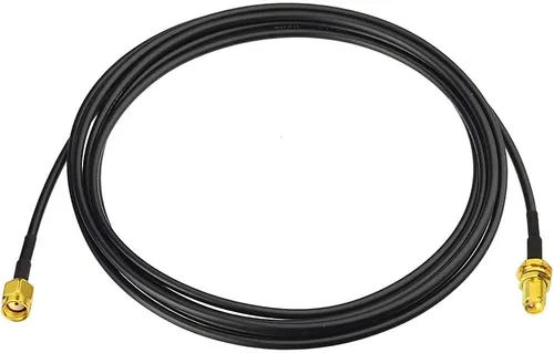 Bingfu RP-SMA macho a RP-SMA mamparo hembra RG174 Extensión de antena WiFi Cable coaxial 6.6 ft 6.5 pies para router WiFi Tarjeta de red inalámbrica