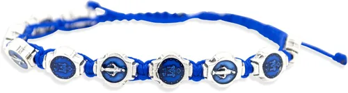 Miniatura 3 de Pulsera de cordón ajustable católica con esmalte
