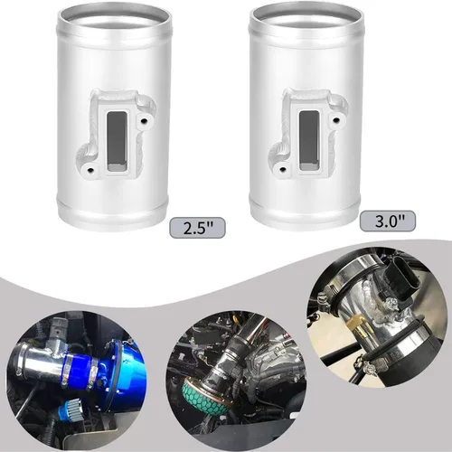 Miniatura 4 de Base de sensor de flujo de aire, adaptador de sensor de flujo de aire de masa MAF de aleación de aluminio, medidor de admisión de aire, montaje