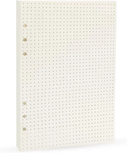Miniatura 2 de Insertos de planificador A5, recargables para repuestos Filofax, arphia, 6 anillas, puntos, líneas, cuadrículas, lisos, 80 hojas/160 páginas para un