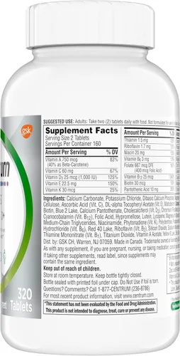 Miniatura 13 de Centrum Minis Silver multivitamínico para adultos de 50 años o más, suplemento multimineral, vitamina D3, vitaminas B, sin gluten, ingredientes sin