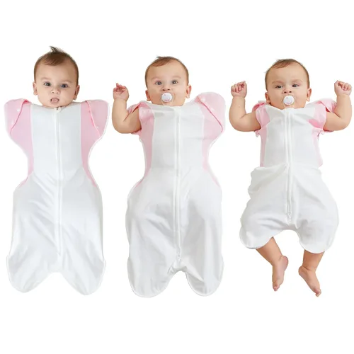 Miniatura 12 de Manta para recién nacidos, mantas para bebés de 0 a 3 meses, 5-13 libras, manta con brazos arriba para recién nacidos de 0 a 3 meses, con tela que