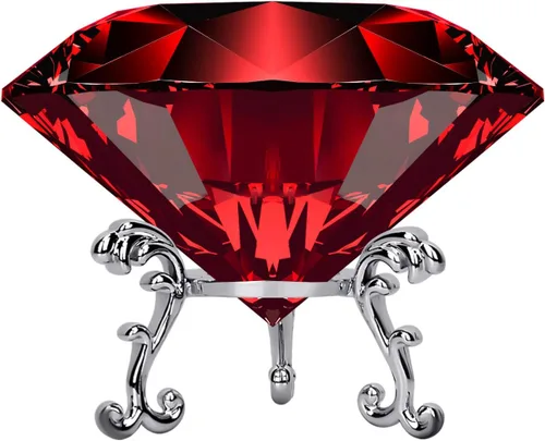Miniatura 7 de Adwikoso Pisapapeles de diamantes de cristal grande con soporte, joyas, decoración de boda, centros de mesa, decoración del hogar, 3.15 pulgadas