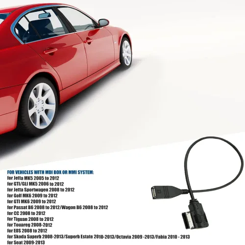 Miniatura 3 de Fydun Adaptador USB, interfaz de música USB AMI MMI AUX MP3 Cable adaptador para S4 S5 S6 4F0051510G