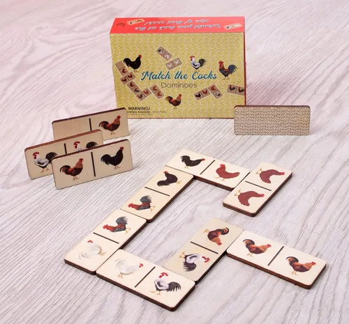 Miniatura 4 de Boxer Gifts Match The Cocks - Juego de dominó novedoso Divertido regalo de Papá Noel grosero secreto para sus piezas de madera