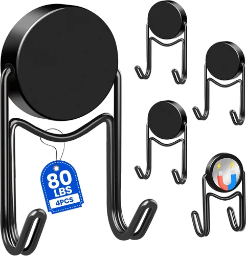 Miniatura 8 de Buelkmag Ganchos magnéticos de 30 libras 2026, esenciales para cruceros, gancho magnético resistente para cabinas de cruceros, imanes giratorios
