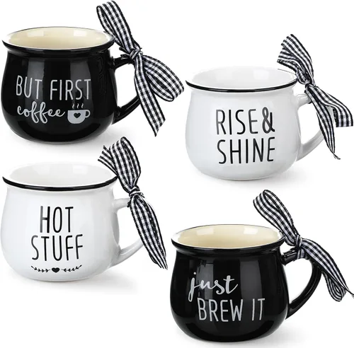 Miniatura 9 de Patelai Juego de 4 Tazas de Limón Mini Tazas de Café 5 oz Tazas de Espresso con Asa Bandeja en Capas de Limón Decoración para Barra de Café Regalo