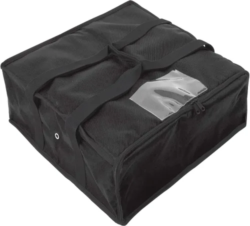 Miniatura 5 de Summit Ridge Bolsa aislada para entrega de alimentos Bolsas de pizza de 20 x 20 pulgadas para entrega, con cremallera con ventilación y bolsillo