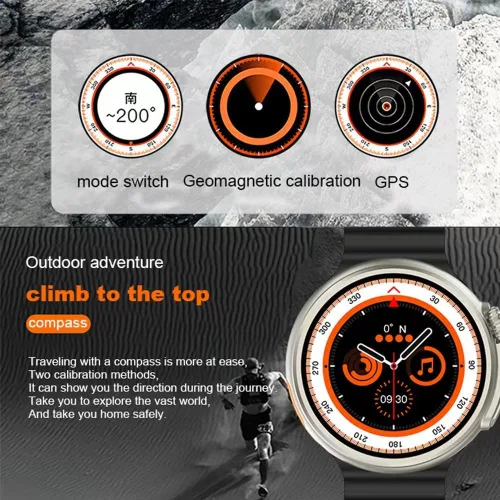 Miniatura 3 de ButxeT Smartwatch Z78 Ultra, reloj inteligente de fitness con pantalla redonda a color de 1.52 pulgadas, reloj inteligente multifuncional