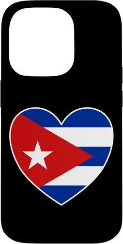 Miniatura 17 de iPhone 13 Pro Max I Heart Cuba - Divertida funda con bandera cubana