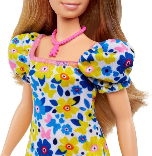 Miniatura 4 de Muñeca Barbie Fashionistas #208 con Síndrome de Down Usando Vestido Floral, Creada en Asociación con la Sociedad Nacional del Síndrome de Down