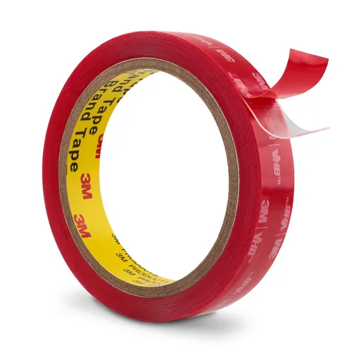 Miniatura 23 de 3M - Cinta de montaje de doble cara VHB de 1 x 15.4 pies y 0.025 pulgadas de grosor, color blanco, 4930, cinta adhesiva de espuma impermeable