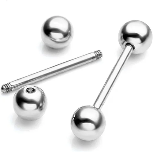 Miniatura 3 de 12 piercings de acero inoxidable 14 de calibre, de color mixto, de 58 pulgadasin de longitud.