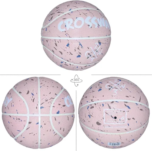 Miniatura 6 de Baloncesto de cuero compuesto tamaño 5/6/7 Resistencia a alta presión para canchas de concreto, agarre antideslizante que ahorra agua y tecnología