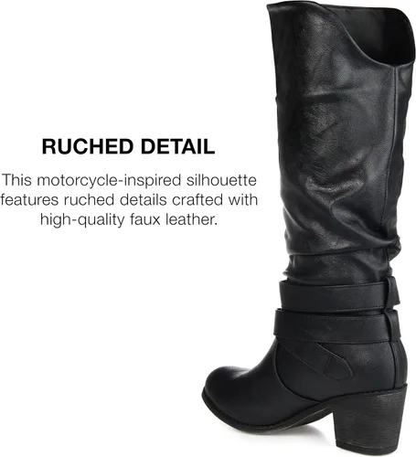Miniatura 3 de Journee Collection botas con tacón alto y hebillas para mujer