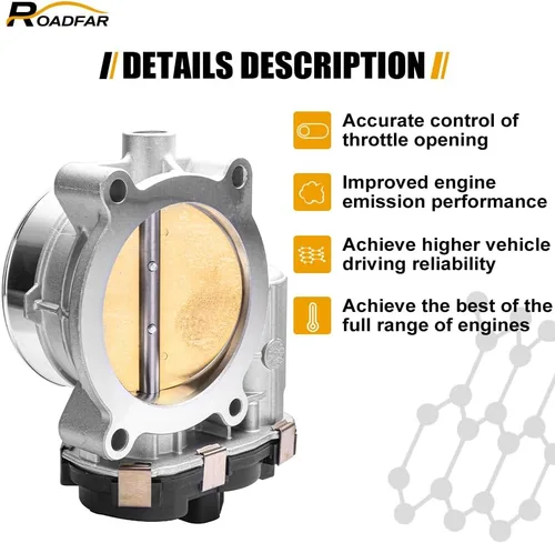 Miniatura 3 de ROADFAR Cuerpo de aceleración eléctrico S20019 12631186 2173151 para 09-15 para Cadillac 09-15 para Chevrolet 09-15 para GMC 09 para Hummer H2