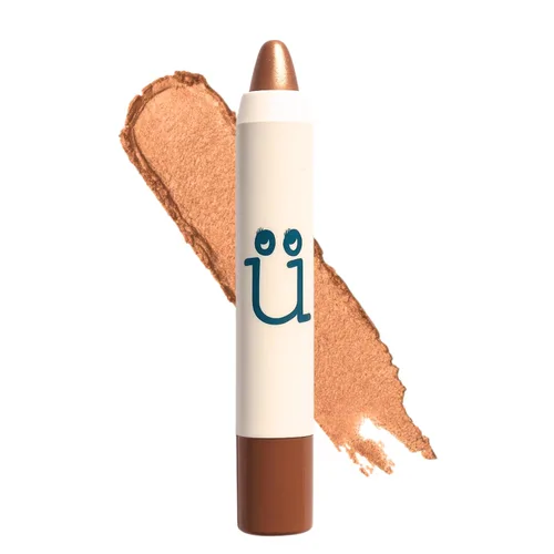 Miniatura 10 de M2U NYC Lápiz de sombra de ojos ultra cremoso (borgoña) Crema brillante en lápiz – Lápiz iluminador de ojos hidratante en barra e iluminador