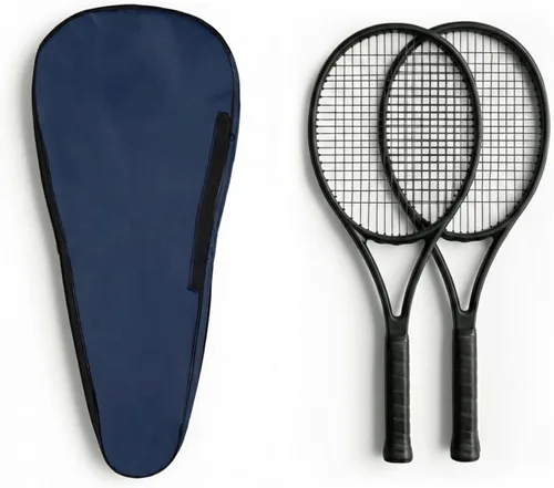 Miniatura 24 de Bolsa de tenis TaktZeit ligera y acolchada con funda para raquetas de tenis y correa de hombro ajustable Gris