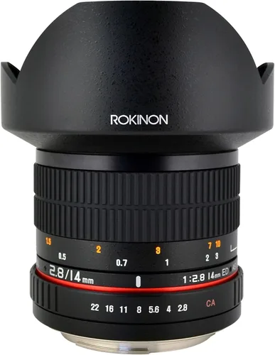 Lente ultra de gran angular Rokinon – 14 mm F2.8