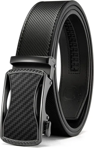 Miniatura 17 de CHAOREN Cinturón para hombre de cuero con trinquete - Ajuste personalizable, estilo sin esfuerzo (35 mm)