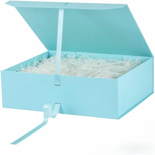 Miniatura 50 de GoooodGift Caja de regalo grande azul, 1 paquete de 13.5 x 11 x 5.3 pulgadas, caja de regalo de lujo para regalos con tapa de cierre magnético