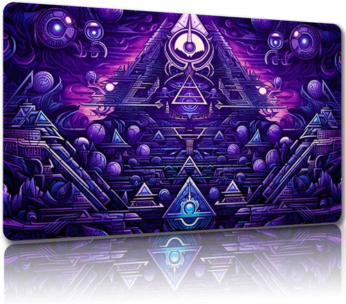 Miniatura 24 de Tapete de juego para MTG con bolsas de almacenamiento gratuitas – 24 x 14 pulgadas tapete de juego para juegos de mesa y juegos de mesa, con zonas