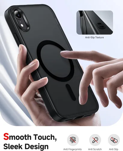 Miniatura 4 de LeYi Funda para iPhone XR: con protector de pantalla X2 + 2 funda para cámara [compatible con MagSafe] Funda protectora magnética i iphoneXR